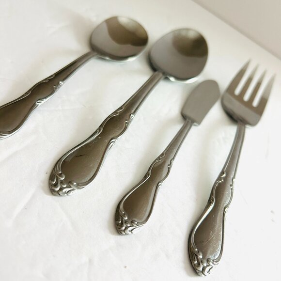 Oneida Homestead Stainless 4 Piece Hostess Serving Set Simeon L George H Rogers - Picture 2 of 6
